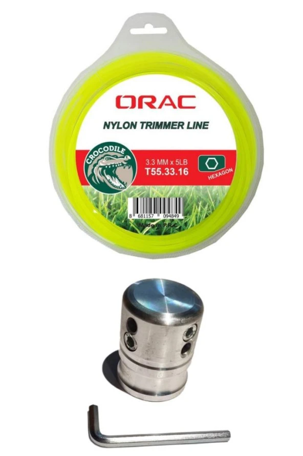 Tırpan Örümcek Başlık ve Orac Altı Köşe Tırpan Misinası ürün görseli