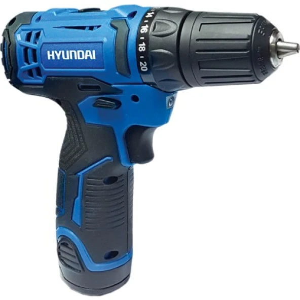Hyundai HPA1200 Akülü Vidalama | 12V Li-ion – 25 Nm Tork – Çift Akülü, Çantalı, LED Işıklı ürün görseli 1