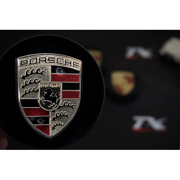 Porsche Orjinal Jant Göbeği Kapak Seti 65mm ürün görseli 1