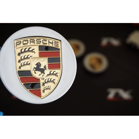 Porsche Orjinal Jant Göbeği Kapak Seti 65mm ürün görseli 1