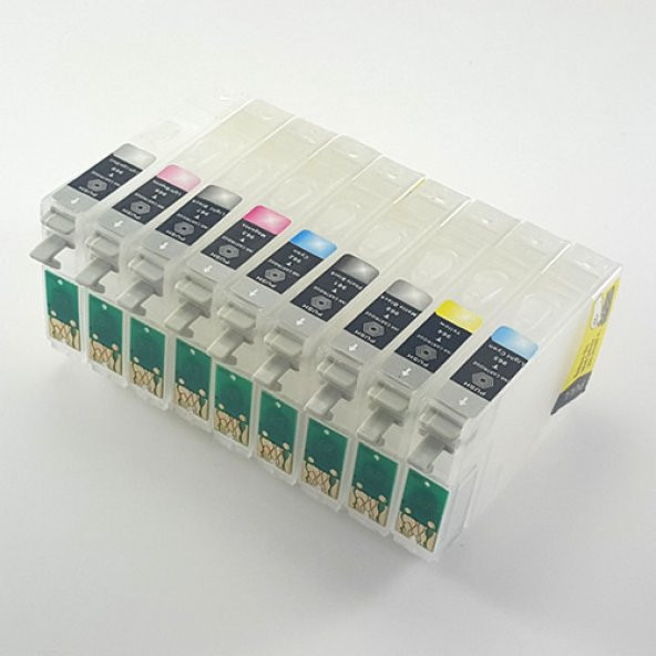 Epson T0961-T0969 Uyumlu Kolay Dolan Kartuş - 9 Renk ürün görseli 1