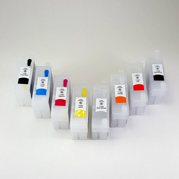 Epson T1590-T1599 Uyumlu Kolay Dolan Kartuş - 8 Renk ürün görseli 1