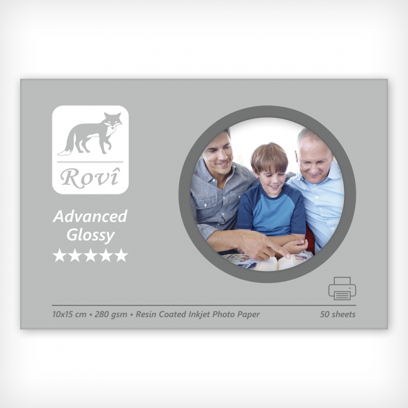 Rovi Advanced Parlak Fotoğraf Kağıdı 280gsm 50yp 10x15 ürün görseli 1