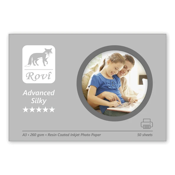 Rovi Advanced İpek Fotoğraf Kağıdı 260gsm 50yp A3 ürün görseli 1