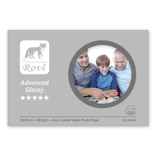 Rovi Advanced Parlak Fotoğraf Kağıdı 280gsm 50yp 13x18 ürün görseli 1