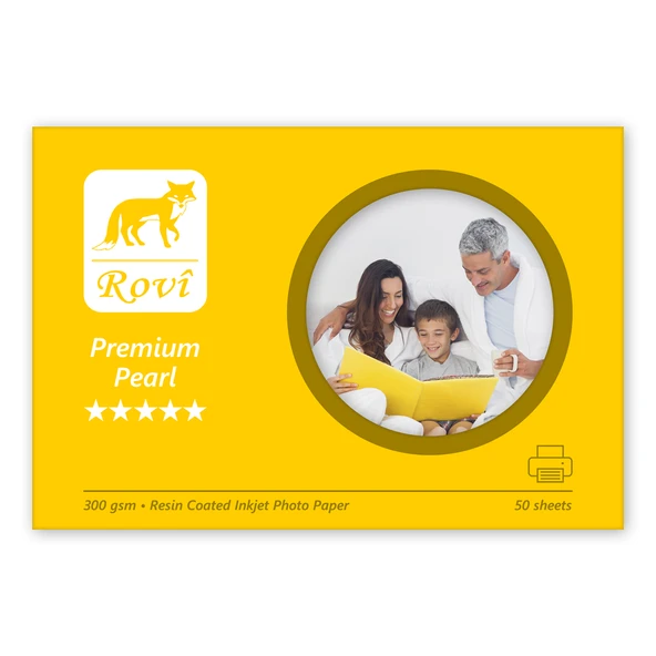 Rovi Premium İnci Fotoğraf Kağıdı 300gsm 50yp A5 ürün görseli 1
