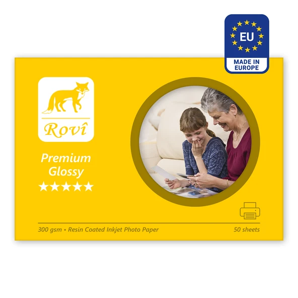 Rovi Premium Parlak Fotoğraf Kağıdı 300gsm 50yp A5 ürün görseli 1