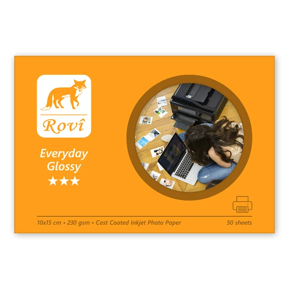 Rovi Everyday Parlak Fotoğraf Kağıdı 230gsm 50yp 10x15 ürün görseli 1