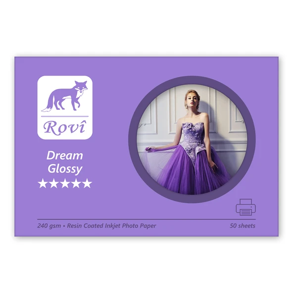 Rovi Dream Parlak Fotoğraf Kağıdı 240gsm 50yp A4 ürün görseli 1