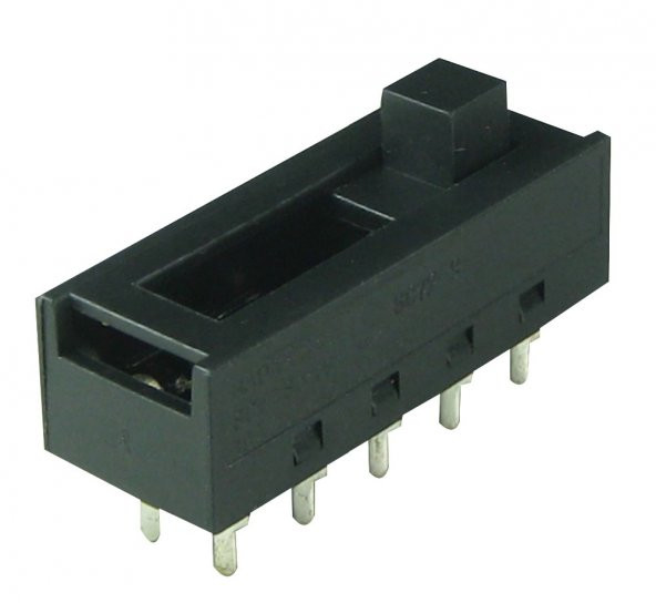 Slide Switch 250V 8A 10 Pin - 37x15mm ürün görseli 1