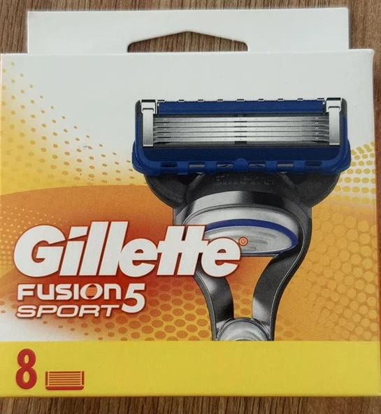 Gillette Fusion5 Sport Yedek Tıraş Bıçağı 8'li ürün görseli 1