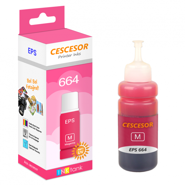 Epson 664 Kırmızı Muadil Mürekkep - 70 ml - CESCESOR ürün görseli 1
