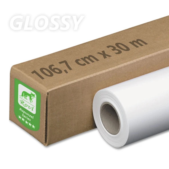 Rovi Rapunzel Parlak 106,7 cm x 30 m Rulo Fotoğraf Kağıdı 260 gsm ürün görseli 1