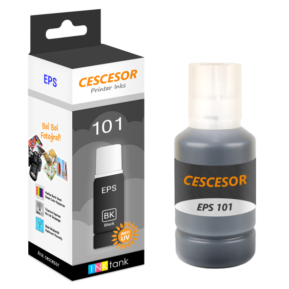 Epson 101 Siyah Muadil Mürekkep - 127 ml - CESCESOR ürün görseli 1