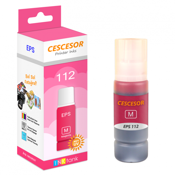 Epson 112 Kırmızı Muadil Mürekkep - 70 ml - CESCESOR ürün görseli 1