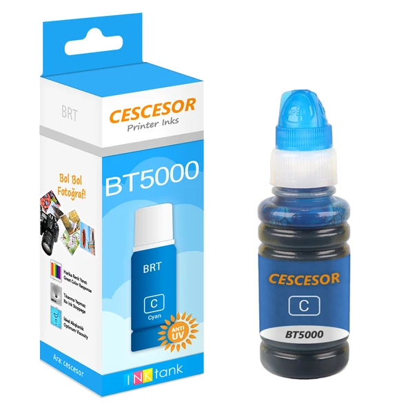 Brother Bt5000 Mavi Muadil Mürekkep - 70 Ml - Cescesor ürün görseli 1