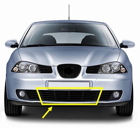 Seat İbiza 2002-09 Ön Tampon Alt Orta Izgarası Hava Kanalı 6L0853667A ürün görseli 1