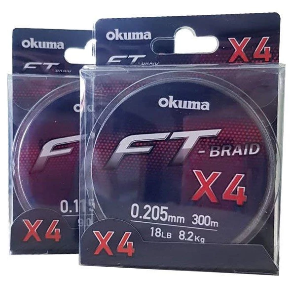 Okuma Ft-*4 Braided Line 300 mt Grey Örgü İp - Resim 2