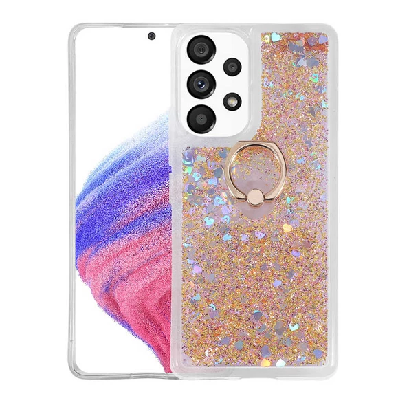 Gpack Samsung Galaxy A73 Kılıf Milce Sulu Yüzüklü Silikon Arka Kapak ürün görseli 1