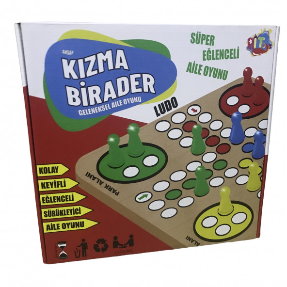 Ahşap Kızma Birader Geleneksel Aile Oyunu ürün görseli 1