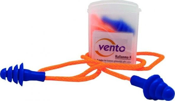 Vento Kulak Tıkacı 26 Db Yıkanabilir İpli Kutulu Çam Tipi ürün görseli 1