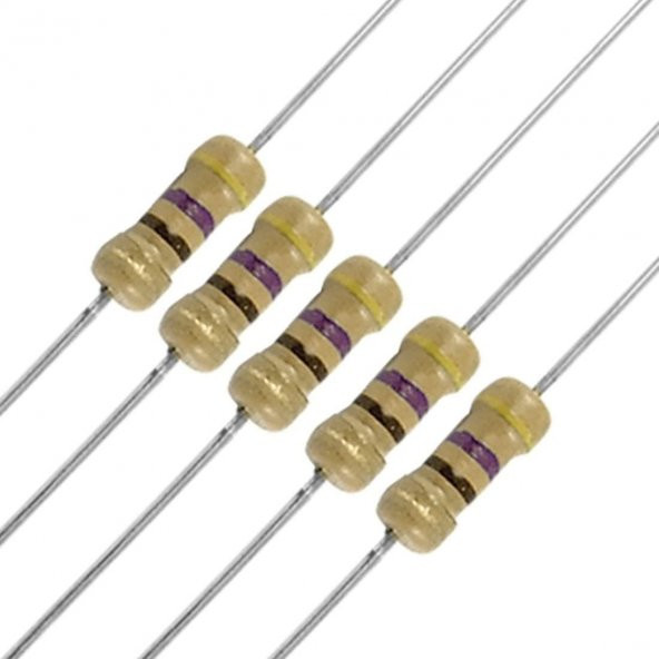 1/6W 5 120Ohm Karbon Film Direnç x 10 adet (rf100) ürün görseli 1