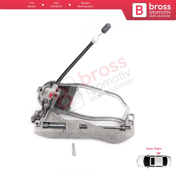BMW X5 E53 2000-2006 İçin Arka Sağ Kapı Dış Açma Kolu Taşıyıcı Mekanizma Braketi 51228243636 ürün görseli 1