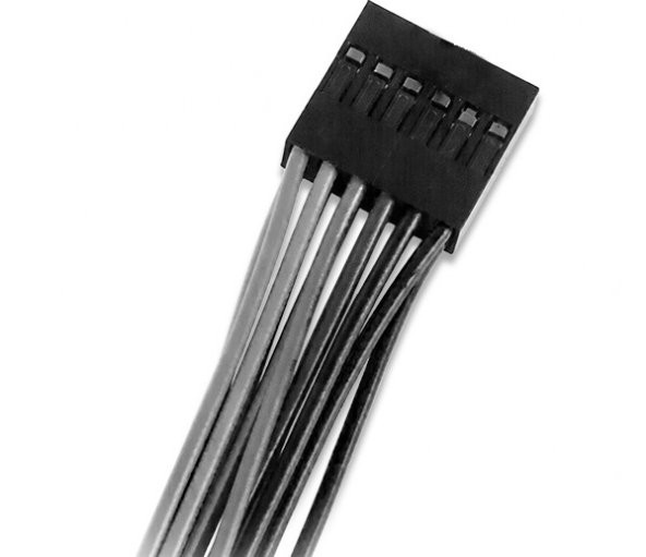 Uzatma Kablosu 10cm - 2x6 Dişi Dişi Konnektör ürün görseli 1