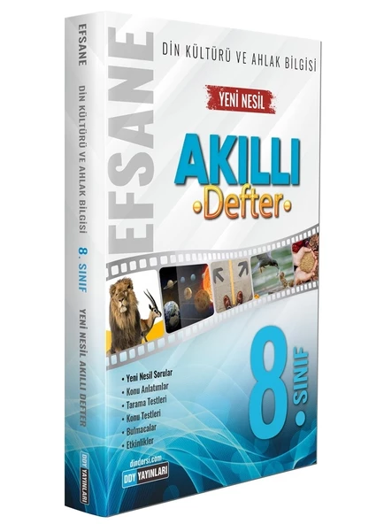 DDY 8.Sınıf Din Kültürü ve Ahlak Bilgisi Efsane Akıllı Defter ürün görseli 1