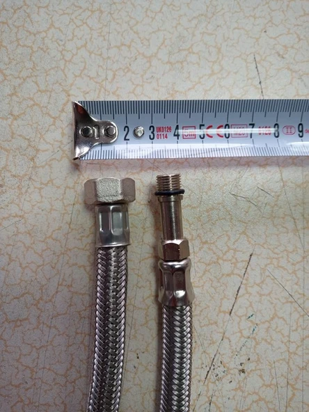 1 ADET 70 CM ARMATÜR FLEX ÇELİK ÖRGÜLÜ BAĞLANTI HORTUMLARI ürün görseli 1