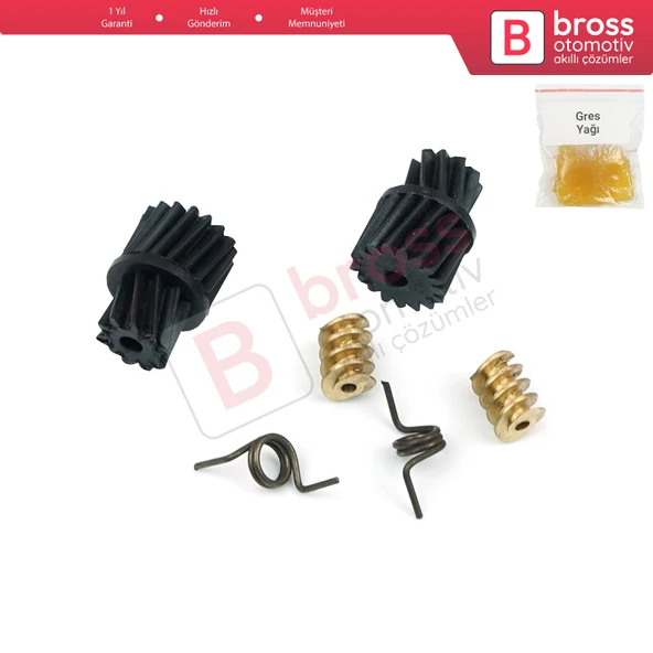 2 Set Mercedes W203 W211 İçin Merkezi Kilit Dişli Seti 2037200135 ürün görseli 1