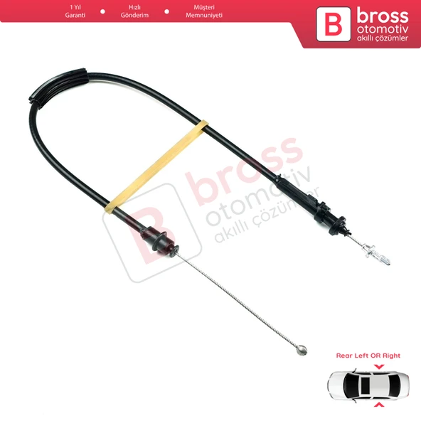 VW Passat B6 B7 2005-2015 CC 3C0837017B İçin Arka Sağ veya Sol Dış Kapı Kilidi Açma Teli ürün görseli 1
