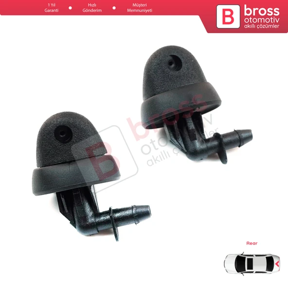 Renault Kangoo Laguna 1 Trafic 2 Primastar Vivaro A 7700308816 İçin 2 EA Arka Cam Su Fıskiye Memesi ürün görseli 1