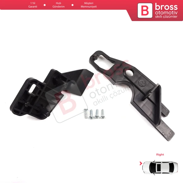 Citroen C-Elysee 2012-2017 9675140380 İçin Sağ Ön Far Ayak Tamir Seti ürün görseli 1