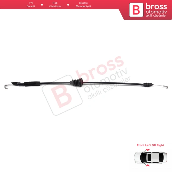 VW Bora Golf MK4 IV 1J 1997-2005 4/5 Kapı 1J4837085F İçin Ön Sağ veya Sol Kapı İç Açma Teli ürün görseli 1