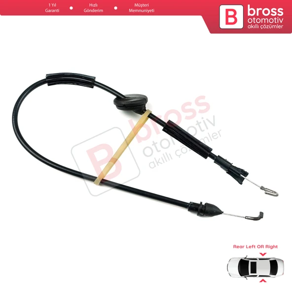 VW Passat B5 B5.5 GP 3B 1996-2005 3B0839085F İçin Arka Sağ veya Sol Kapı İç Açma Teli ürün görseli 1