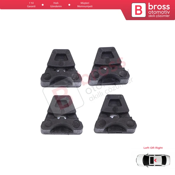 Mercedes W205 W169 W176 W177 W245 W242 C207 C238  C117 X156 X253 C218 İçin 4X Sunroof Kızak Klipsi ürün görseli 1