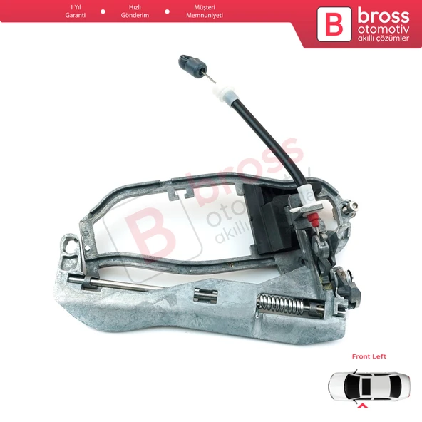 BMW X5 E53 2000-2006 İçin Ön Sol Kapı Kolu Metal Taşıyıcı Mekanizma Braketi 51218243615 ürün görseli 1