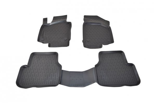 Ekiciler Volkswagen Tiguan 07-15 3D Havuzlu Paspas Direksiyon Kıl ürün görseli 1