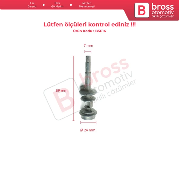 BMW 3 Serisi E36 5 E34 E39 E60 7 E32 E38 8 E31 X5 E53 İçin Kontak Ateşleme Kilit Silindir Mili - Resim 4