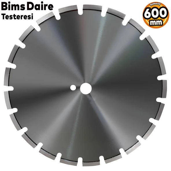 İpek Elmas Bims Briket Biriket Piriket Kesme Testeresi Daire Testere Kesici Disk 600 mm ürün görseli 1