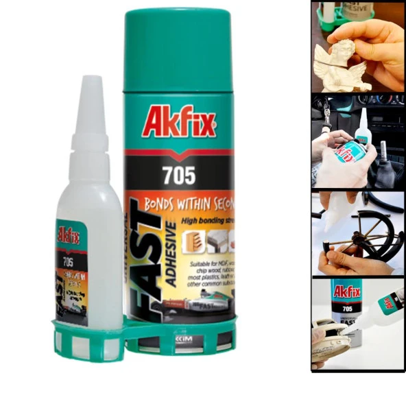 Akfix 705 Profesyonel Hızlı Yapıştırıcı Japon 200 mL 50 gr ürün görseli 1