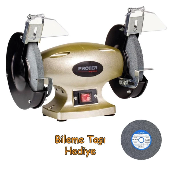 Proter PR200 Zımpara Taş Motoru 200 mm 350W + Bileme Taşı HEDİYE ürün görseli 1