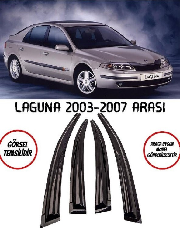 Renault Laguna Cam Rüzgarlığı 4lü 2003-2007 Arası ürün görseli 1