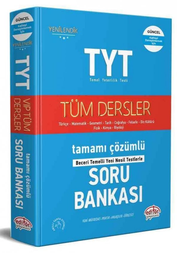TYT Tüm Dersler Soru Bankası Editör Yayınları ürün görseli 1