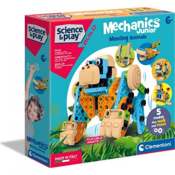 Clementoni Mechanics Junior - Hareketli Hayvanlar ürün görseli 1