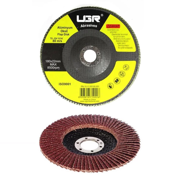 UGR Metal Ahşap FLAP DİSK Zımpara 180 mm ürün görseli 1