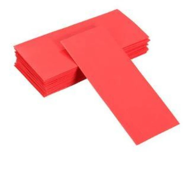 18650 Tekli Batarya Shrink Kırmızı 30x70mm 10'lu ürün görseli 1