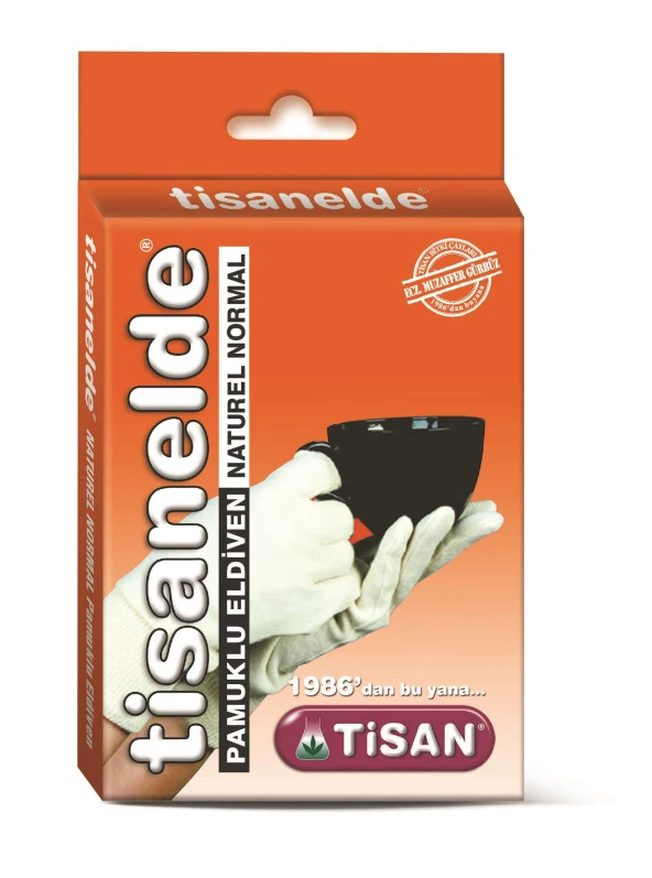 Tisan Tisanelde Pamuklu Eldiven Naturel Normal ürün görseli 1