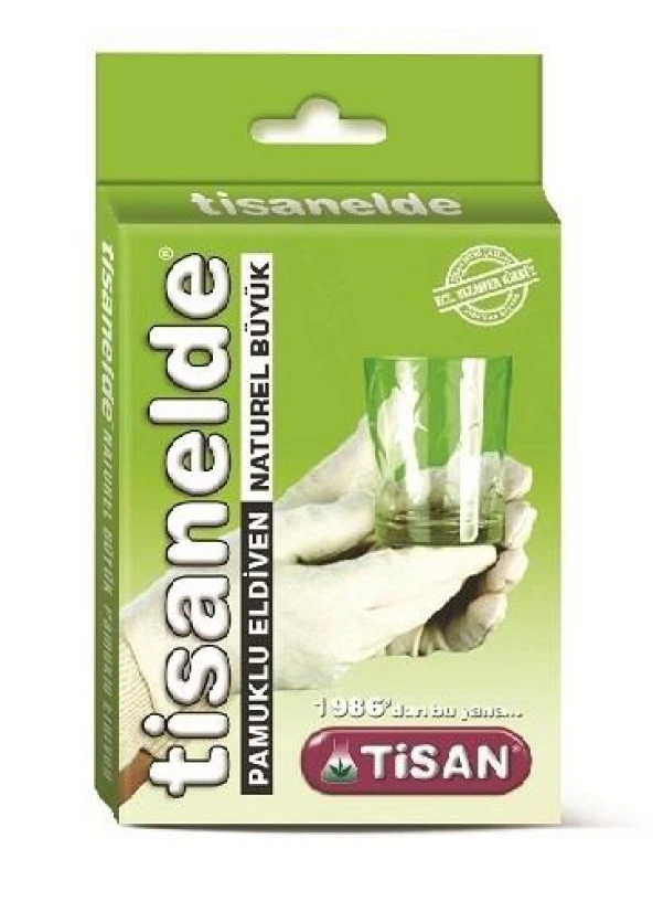 Tisan Tisanelde Pamuklu Eldiven Naturel Büyük ürün görseli 1